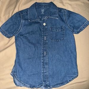 Gap Toddler Boys Denim Short Sleeve Shirt